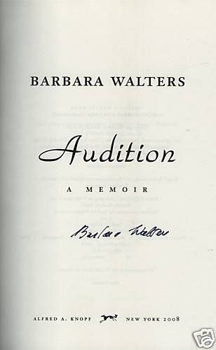 Signed w Full Signature Audition by Barbara Walters 030726646X