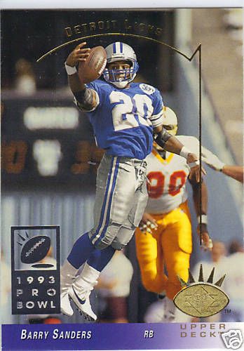 BARRY SANDERS 1993 UPPER DECK SP 88 DETROIT LIONS