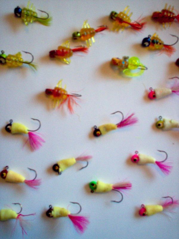 Fishing Tackle BAIT LURE FEATHER Jigs 6 LEGGS ICE JIGS BULK TACKLE 