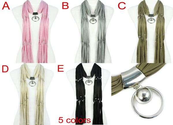 New 200 Long Round Ball Pendant Scarf 5 Colors CCB Beads Fashion Woman 