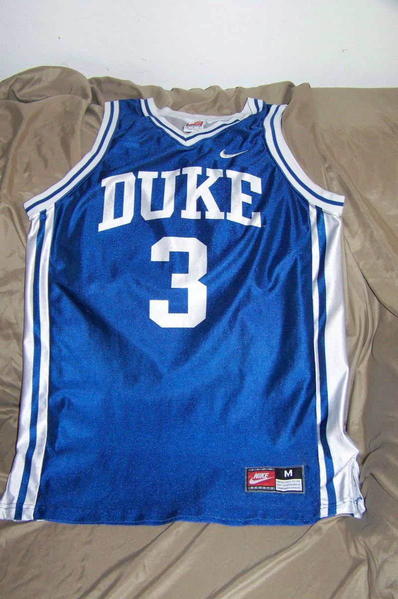 vtg Duke University basketball jersey shirt adult sz Medium Trajon 