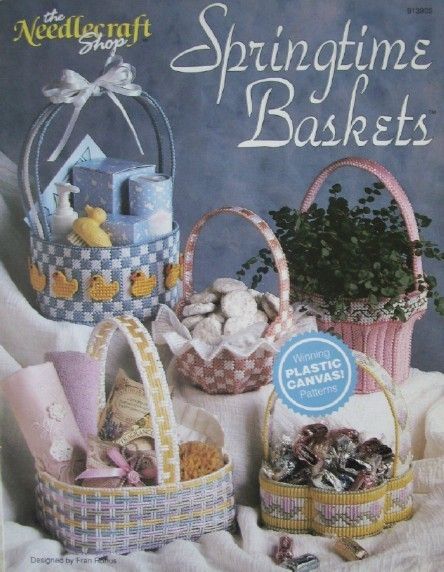 Springtime Baskets Plastic Canvas Pattern Book 5 Beautiful Basket 