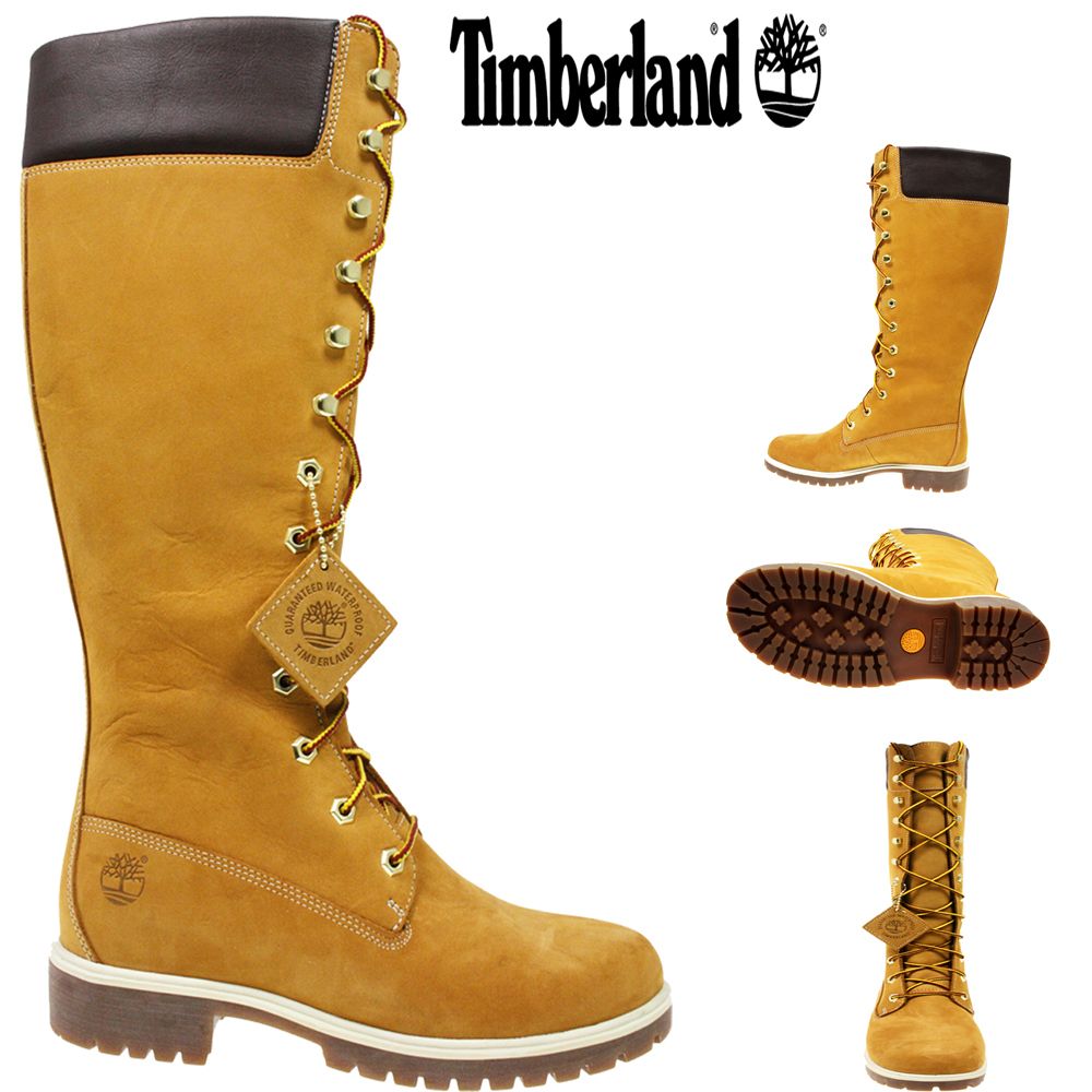 AUTHENTIC WOMENS TIMBERLAND 14 INCH PREMIUM WATERPROOF 23345 WHEAT 