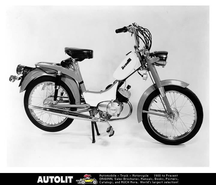 1975 benelli 50 moped motorcycle factory photo 