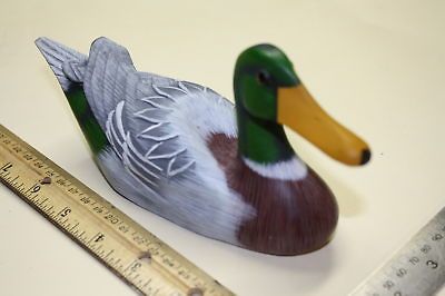 decorative hand carved painted wood duck decoy 114126 time left