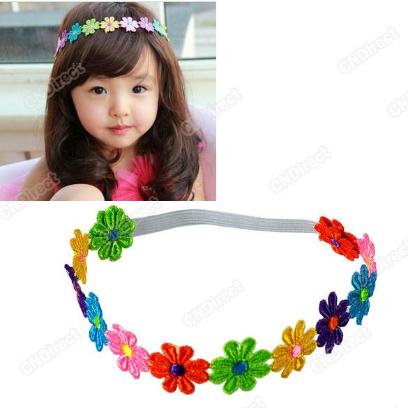 Cute baby girl Princess Headdress flower hair band sets Elasticity 