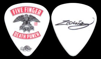 FIVE FINGER DEATH PUNCH     2011 Zoltan Bathory guitar pick