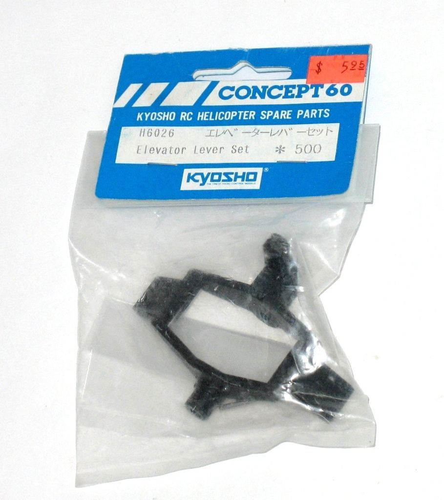 Kyosho Concept 60 Helicopter H6026 Elevator Lever Set New in pkg