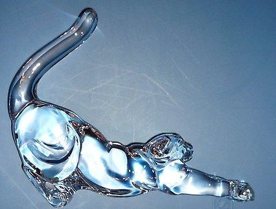 Lenox Morning Stretch Crystal Panther Cat leopard jaguar stretching 