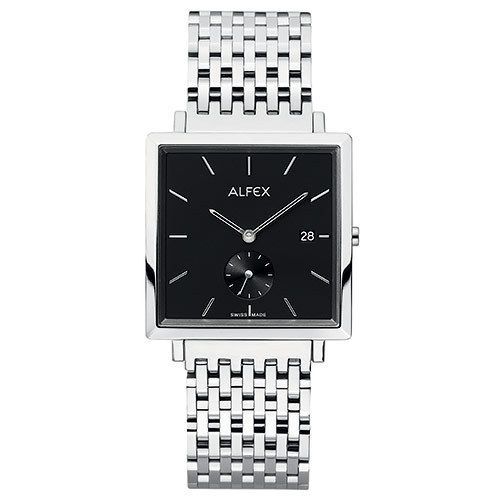 handsome new alfex gents flat line date watch 5749 002