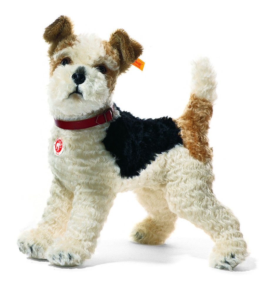 STEIFF Mohair Foxy Fox Terrier Brand New in Free Steiff Gift Box EAN 