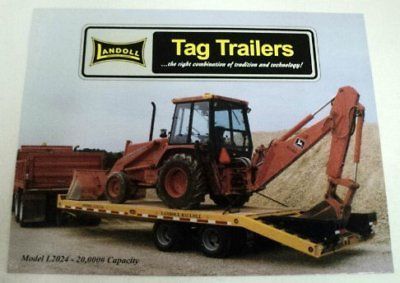 landoll c 1995 2000 tag trailer sales brochure time left