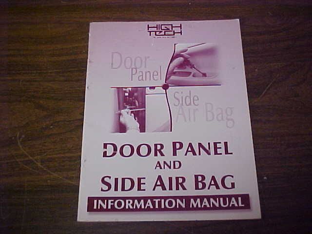 Door panel and side air bag information manual, locksmith, student 