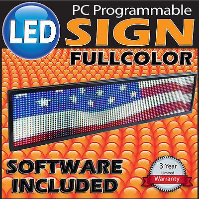 Newly listed LED Sign Programmable Message Board FULL COLOR Outdoor or 