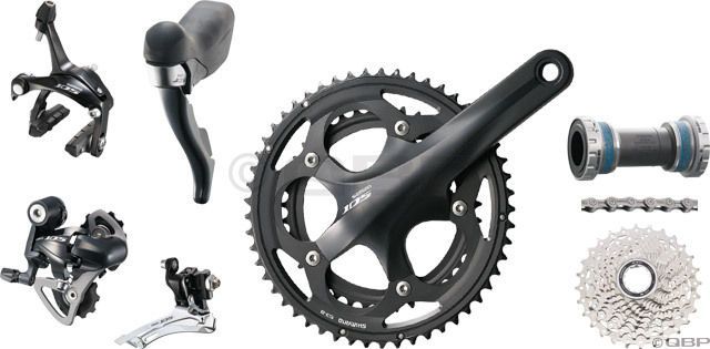 NEW 2012 Shimano 105 Group Set 5700 Triple in Black works with Ultegra 