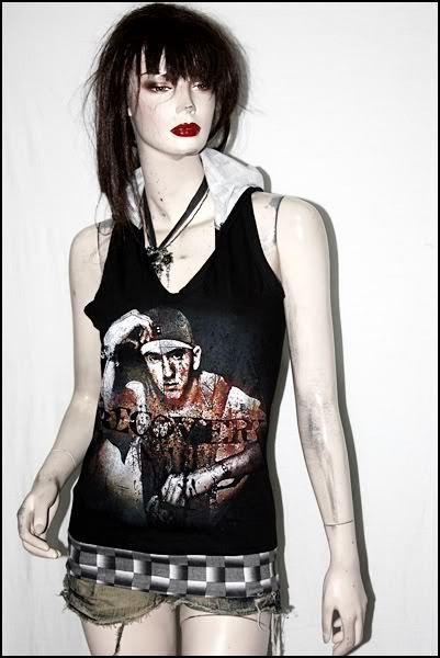 Eminem Heavy Metal Rock DIY Racerback Summer Vest Hoodie Top S/M