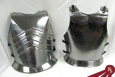 steel gothic knight breastplate larp armor medieval 