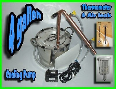 4G ALCOHOL ETHANOL MOONSHINE WHISKEY COPPER STILL OVER 3000 HAPPY 