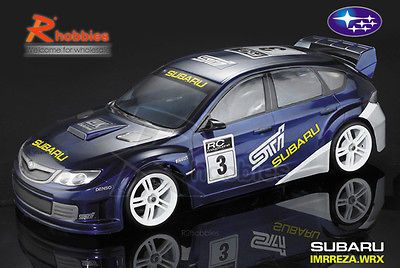 10 SUBARU IMRREZA WRX PC Transparent RC On Road Racing Car 190mm 