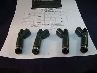 Toyota 2000 05 Celica 1.8L set of 4 550cc Dirct fit Fuel Injectors