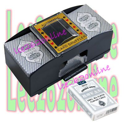 Deck Automatic Playing Card Shuffler + ROYAL Plastic Playing Card 