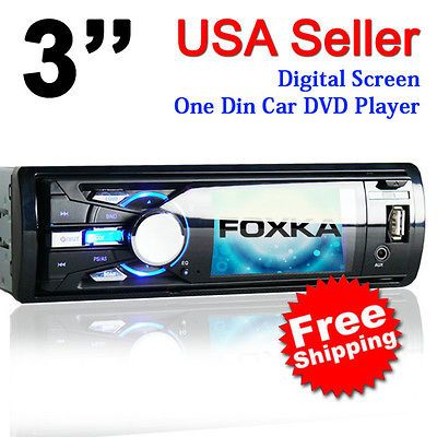 Car 3 1 DIN In Dash DVD Player  FM USB/SD Detachable panel New 