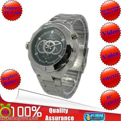 New 8G HD 1280*720p Spy Watch Digital Camera Mini DVR Vedio Record TF 