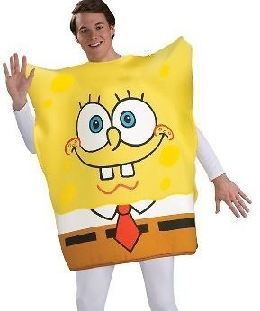 adult halloween costume spongebob squarepants outfit one day shipping 