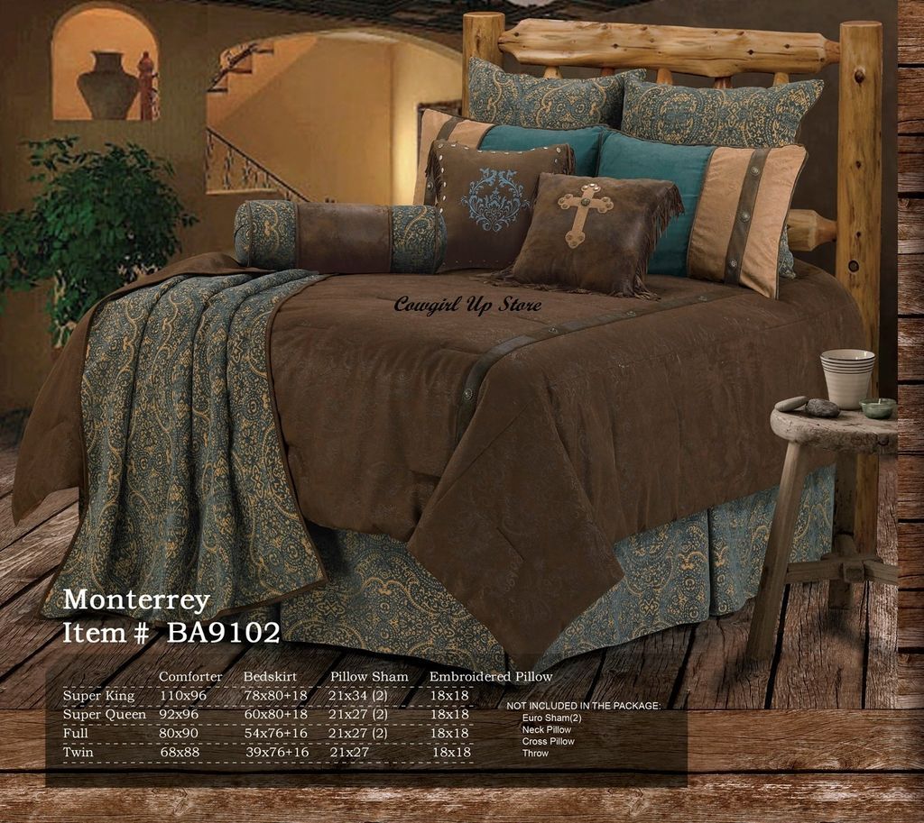 western monterrey cowboy comforter bedding set more options size time