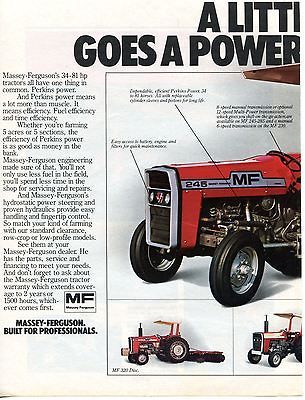 1981 Massey Ferguson MF 245 255 & 275 2 Page Farm Tractor Ad