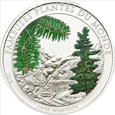 benin 2010 abies fragrant 100 frs colour coin proof from