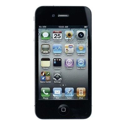 AT&T Apple iPhone 4 32GB WiFi 3G Touch Smartphone No Contract Black 