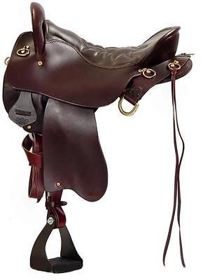 NEW #159 TUCKER ENDURANCE TRAIL SADDLE 17.5 BROWN MED. TREE