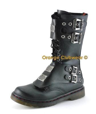 demonia disorder 302 punk gothic combat men s boots