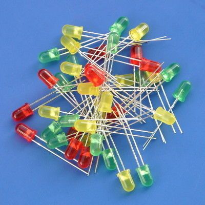 5mm Round LED Assortment Kit, Red / Green / Yellow SKU108001
