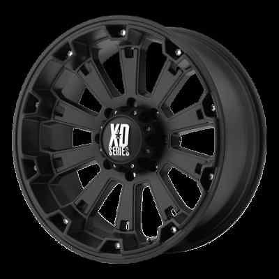   XD800 MISFIT MATTE BLACK RIMS & 295/70/17 TOYO OPEN COUNTRY MT WHEELS