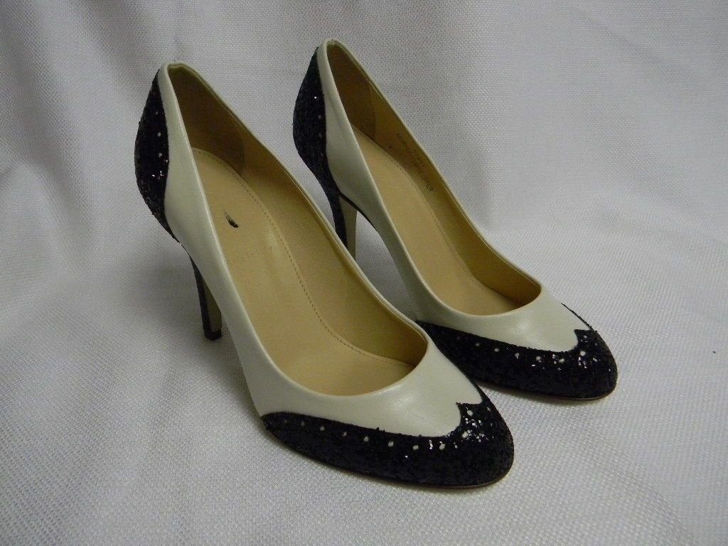 crew mona oxford pumps size 6 5 $ 238 black glitter