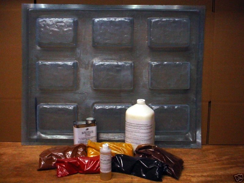 CONCRETE DRIVEWAY PAVER MOLD SUPPLIES KIT+ 24 MOLDS MAKE 1000s OF 