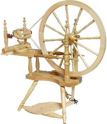 KROMSKI POLONAISE SPINNING WHEEL Clear Finish FREE SHIP/FREEBIES