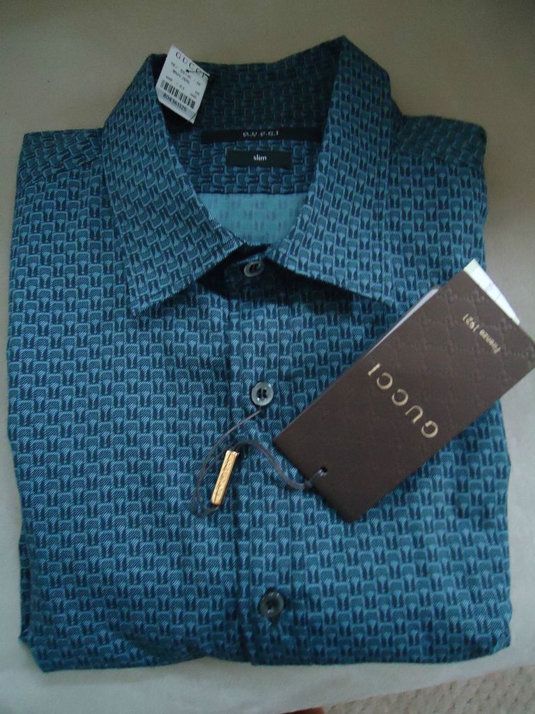 gucci l s dress shirt nwt $ 395