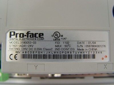 original pro face st401 ag41 24v hmi from china returns