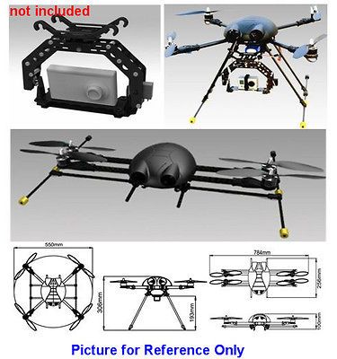 Free US Ship Bumblebee 550 Quadcopter ARF W/ Props Motor ESC Flight 