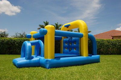 Tunnel Obstacle Course Bounce House Inflatable Bouncer Slide Moonwalk 