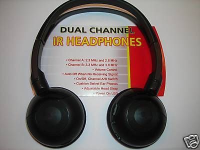 new alpine kenwood wireless dvd car headphones one day shipping