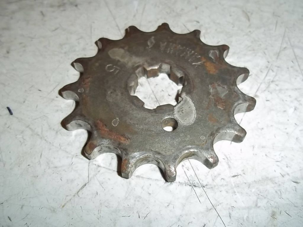 1987 YAMAHA BW80 COUNTER SHAFT SPROCKET 15 TEETH FRONT DRIVE SPROCKET ...