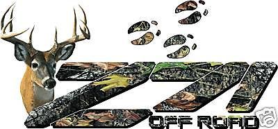 set of z71 off road 4x4 mossy oak break up