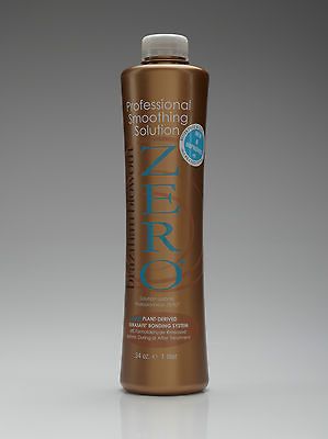 NEW BRAZILIAN BLOWOUT ZERO PLUS 34oz & ANTI RESIDUE SHAMPOO 34oz FREE 