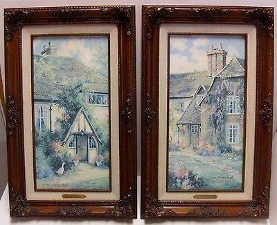 PAIR OF 1993 MARTY BELL PAINTINGS PRINT ON CANVAS 4/900 LIMITED 