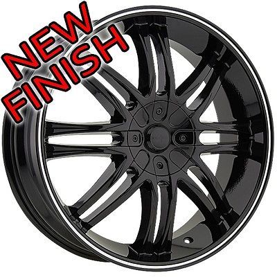 17 Black Devino Inzio Wheels Rims 5x115/5x120 5 Lug CTS Grand Prix BMW 