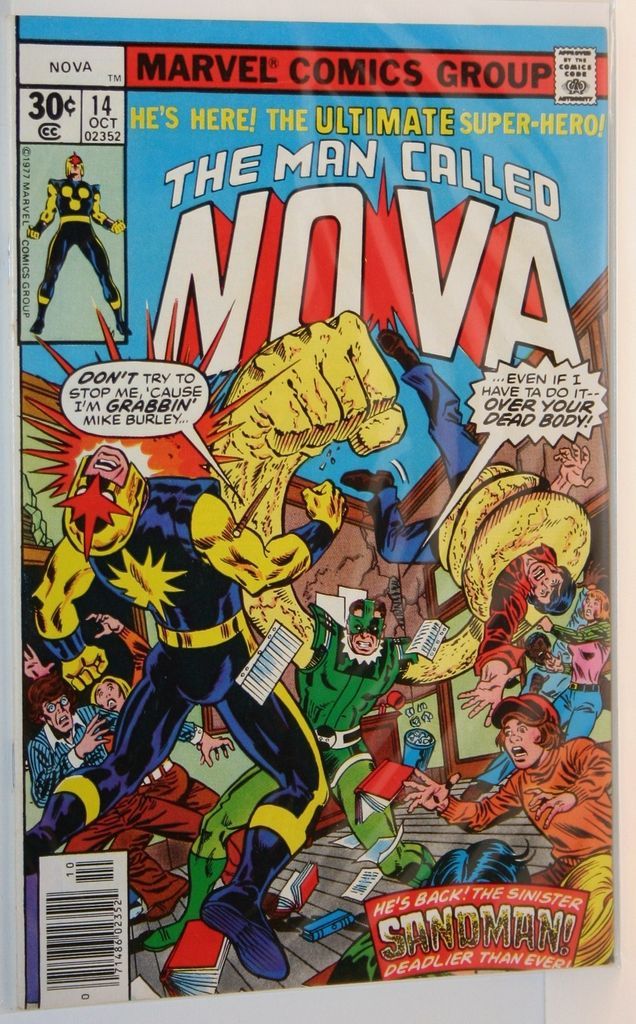 THE MAN CALLED NOVA #14, 16 2 BOOK COMIC LOT VF BRONZE AGE SANDMAN 